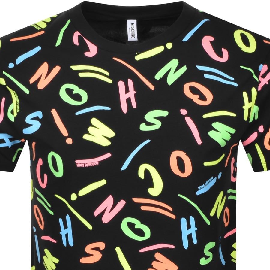Alternative Image for ProductMoschino Short Sleeve Logo T Shirt Black2